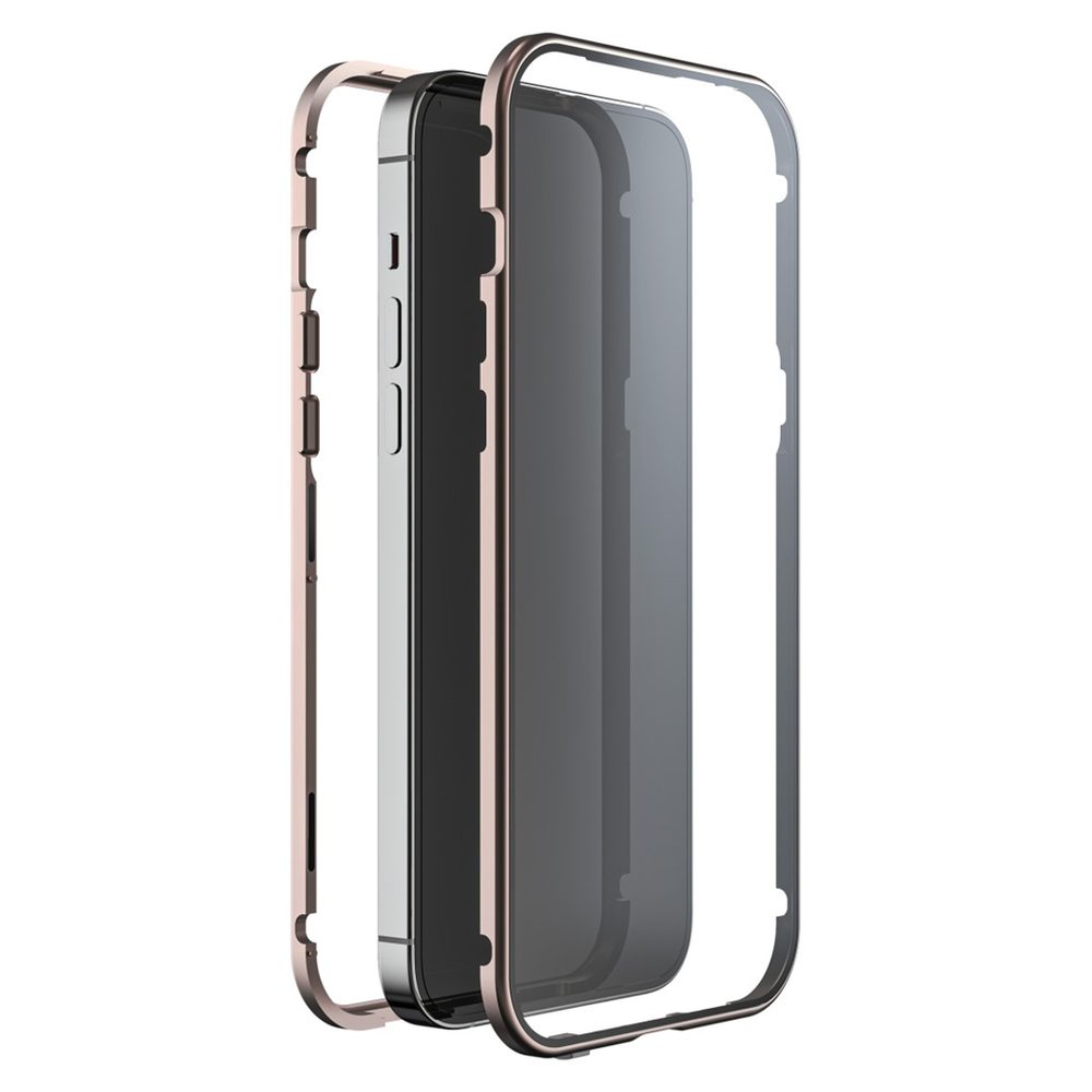 Levně White Diamonds 360° Glass, kryt pro Apple iPhone 14 Plus, průhledný/růžové zlato