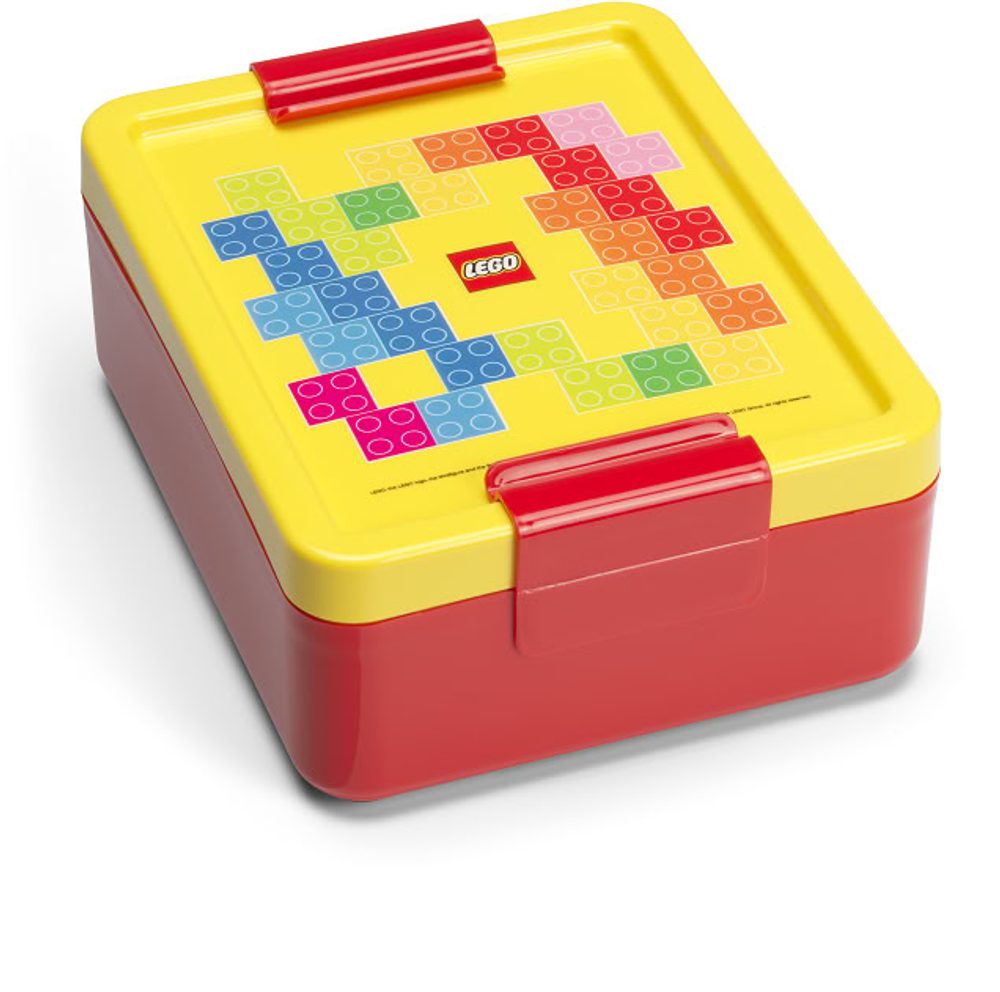 Levně LEGO Brick box na svačinu - červená/žlutá