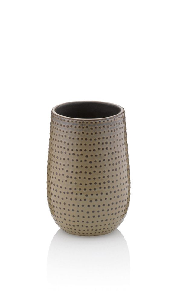 Levně KELA Pohár Dots keramika mokka KL-23605