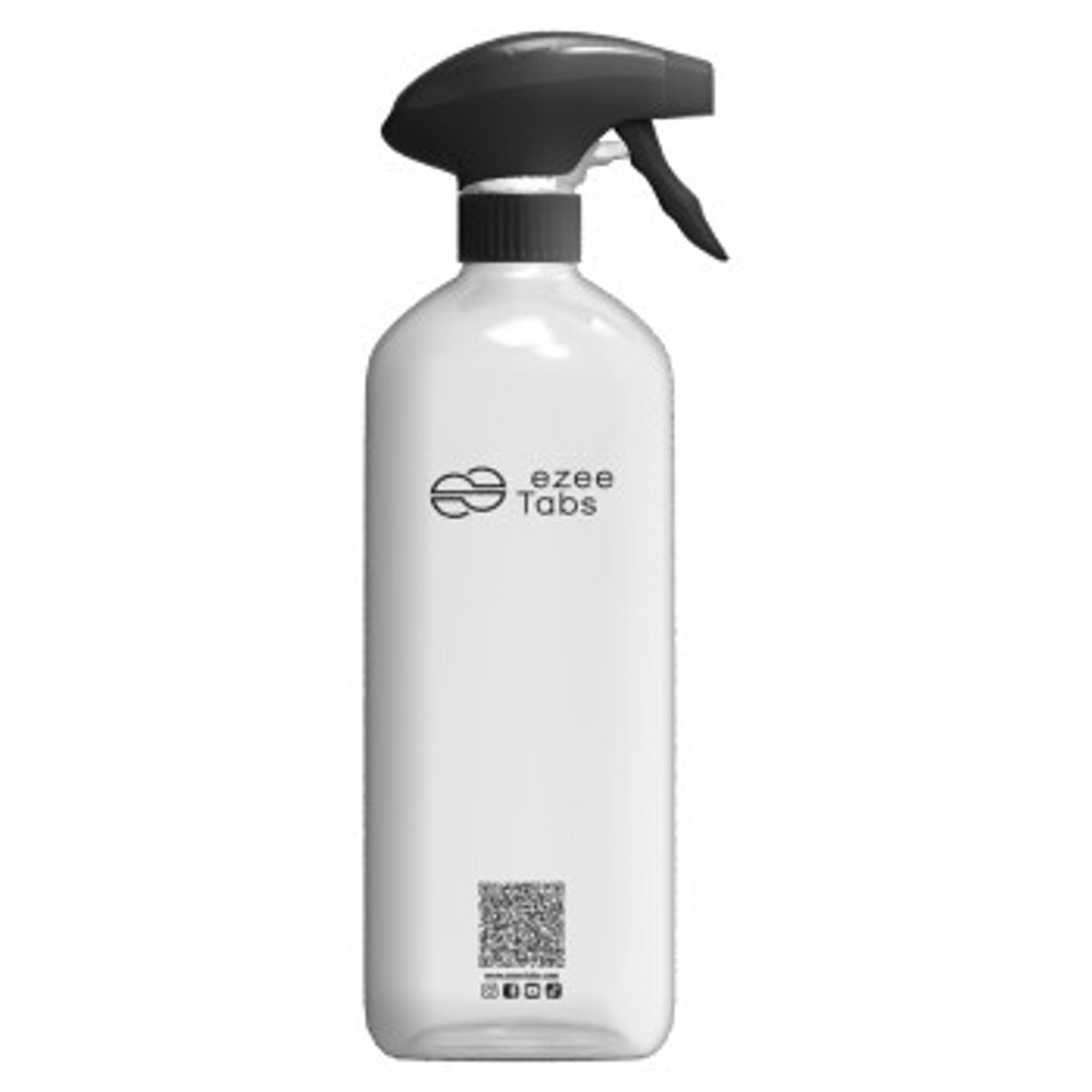 Levně EzeeTabs lahev s rozprašovačem, pro přípravu čistícího prostředku, 750 ml, 100% recyklovaný plast