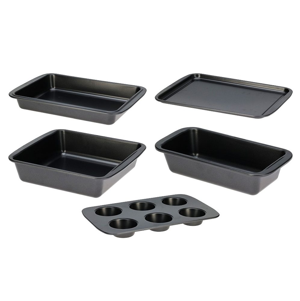 Levně LA CUCINA Plech na pečení sada 5 ks ocel s nepřilnavým povrchem KO-309400400