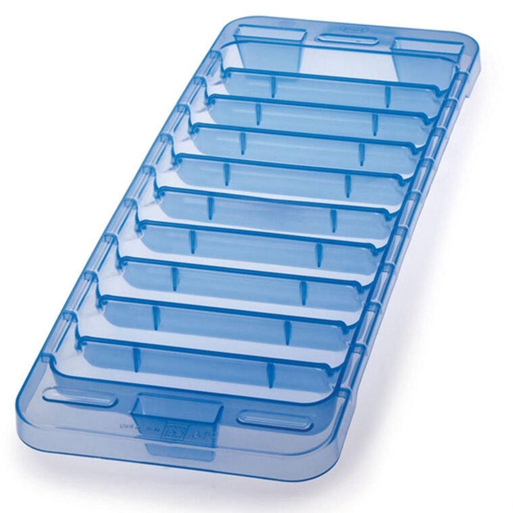 Levně forma na led 9,5x25x3,8cm, pruž.dno, tyčinky, plast, MIX barev