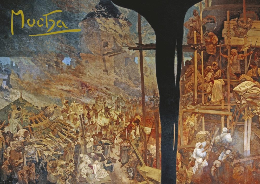 Levně Presco Group Pohled Alfons Mucha Slovanská epopej – Hájení Szigetu proti Turkům, krátký