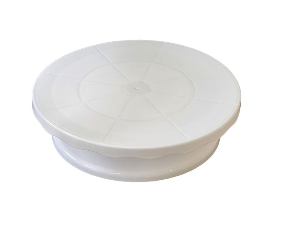 Levně podnos d28cm, otočný, bílý plast