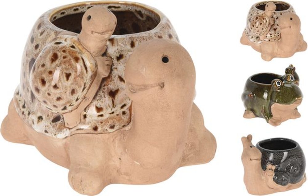 Levně obal květ. ZVÍŘÁTKA, 3 druhy, porcelán
