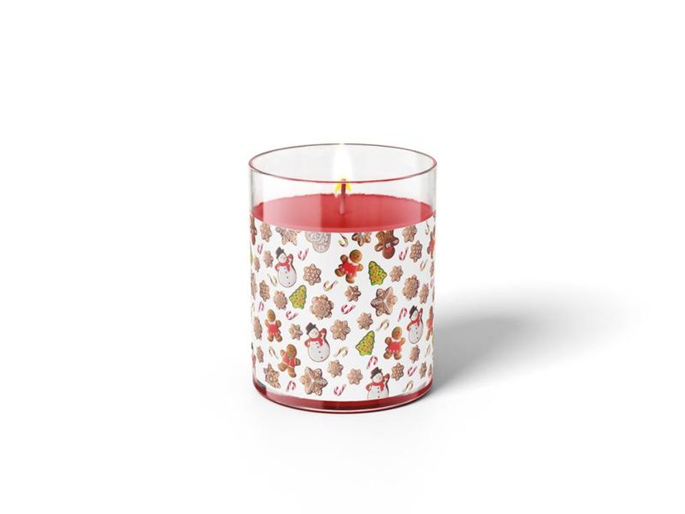 Levně Provence SVÍČKA VE SKLE VÁNOČNÍ CUKROVÍ 7X8CM 135G
