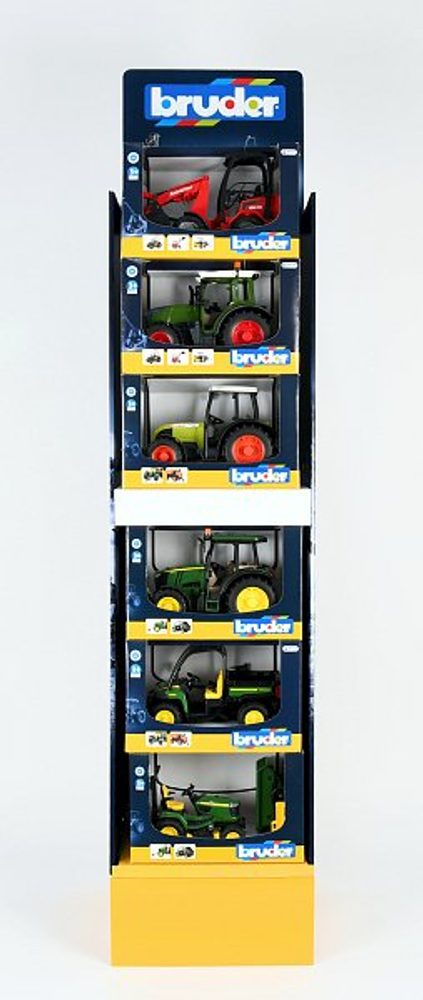 Levně BRUDER Display - zemědělské stroje, 6 x 2 ks