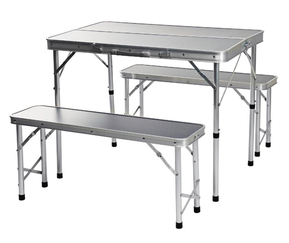 REDCLIFFS Kempingový nábytek skládací stůl + 2 lavice KO-CM4100110