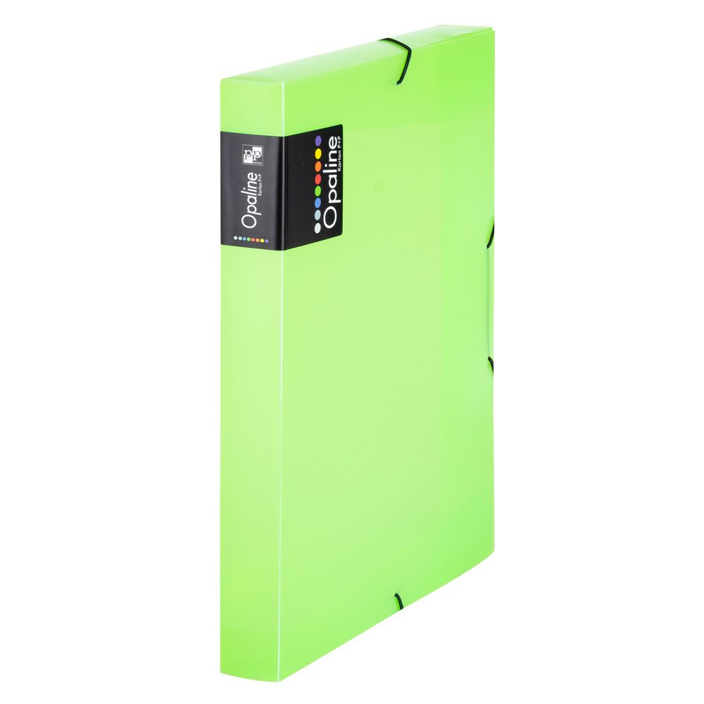 Levně Karton P+P Krabice PP s gumou A4 Opaline zelená 2-555