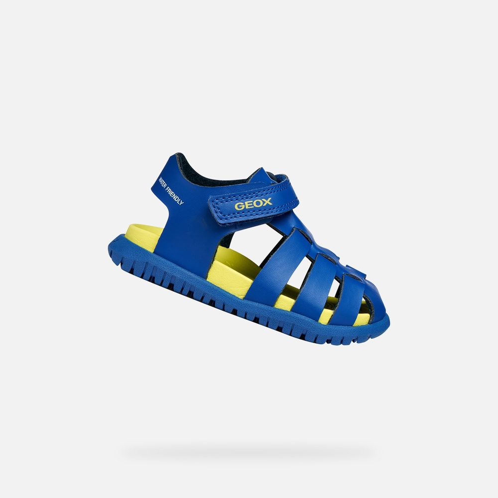 Levně Modré chlapecké sandály Geox Sandal Fusbetto Bo - 20
