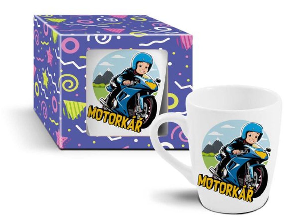 Levně hrnek 340ml MOTORKÁŘ, dětský, DB, keramika