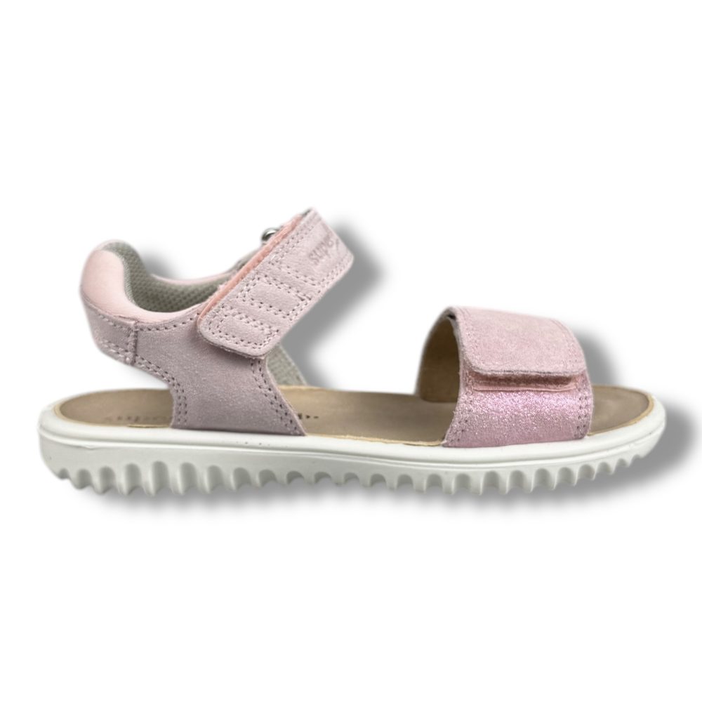 Levně Superfit Dívčí kožené sandály SPARKLE 1-009011-5510 Rosa - 27
