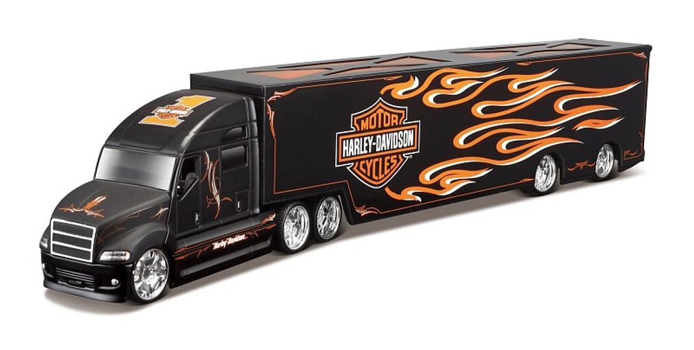 Levně Maisto - Harley-Davidson Haulers, plameny, 1:64