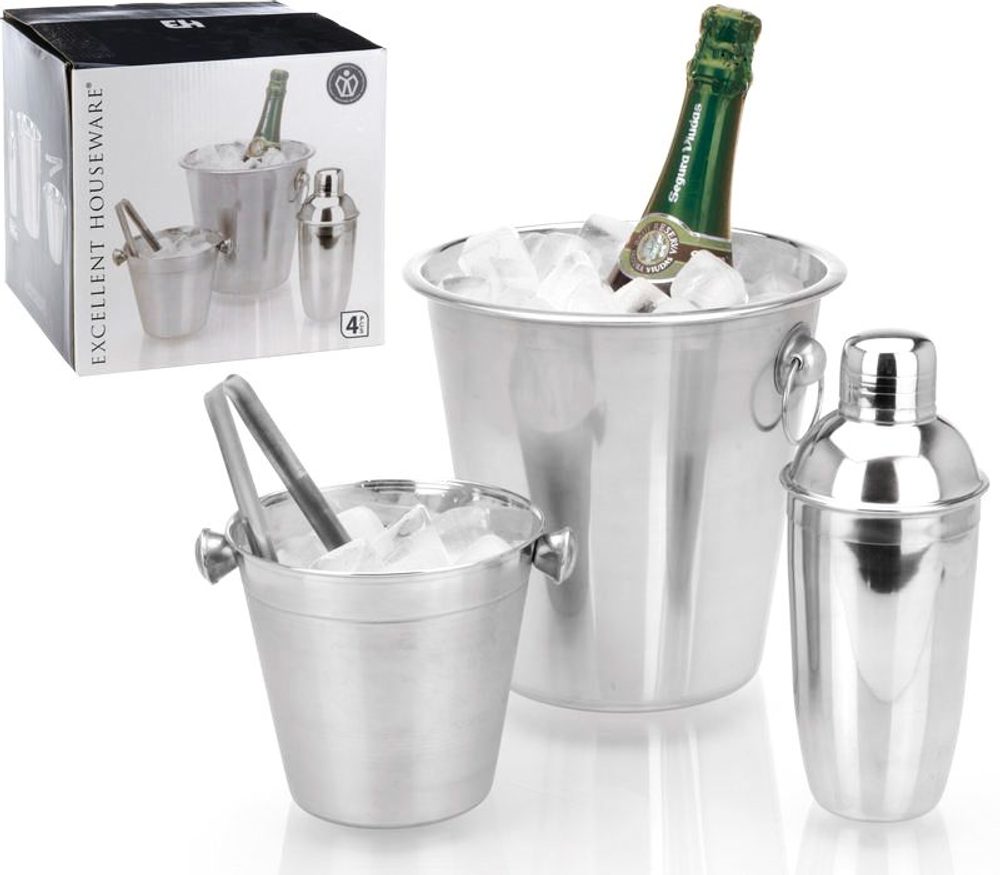EXCELLENT HOUSEWARE Chladič na víno a šampaňské sada 4 ks KO-A12401030