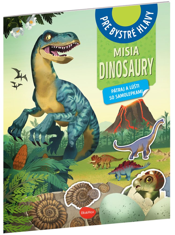 Levně MISIA DINOSAURY – Pátraj a lúšti so samolepkami
