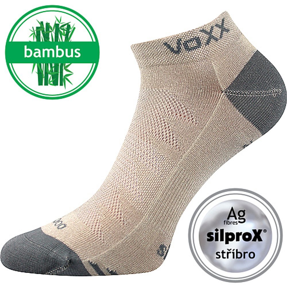 VoXX Unisex bambusové ponožky Bojar - béžové - 35-38