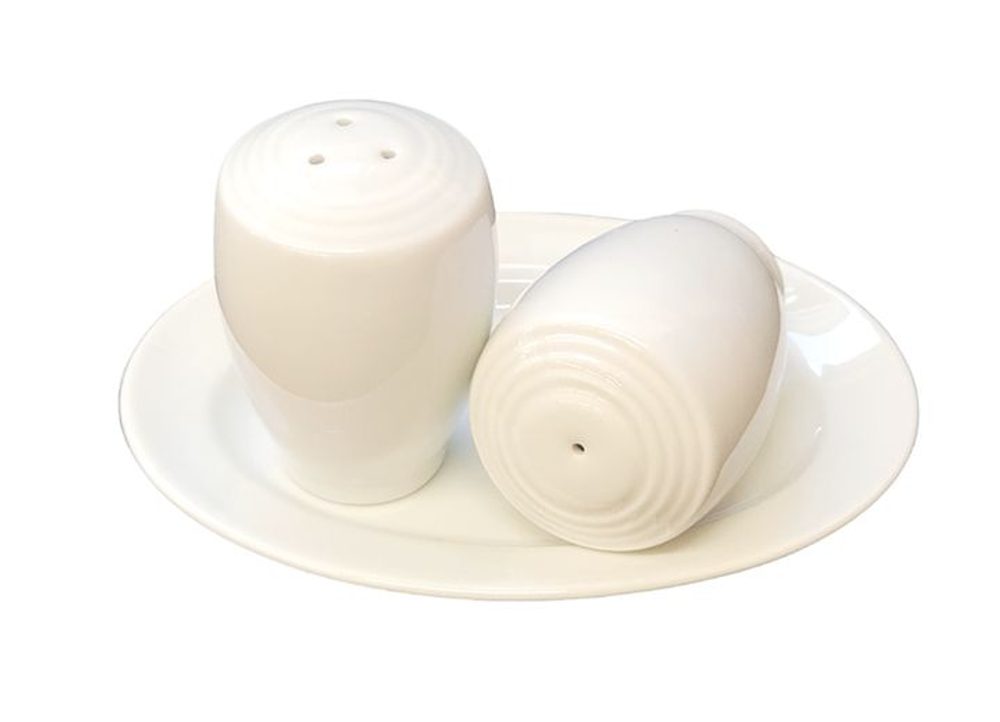 Levně slánka+pepř. 2-dílná, tácek, THUN čes.porcelán
