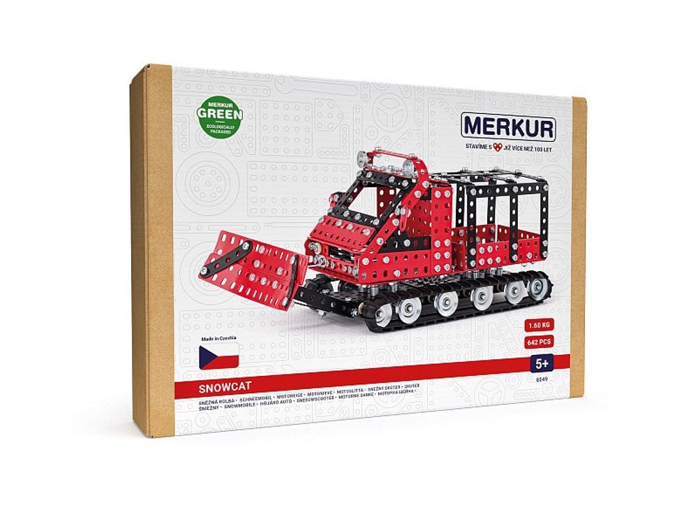 MERKUR - Stavebnice Merkur - Sněžná rolba, 619 dílků