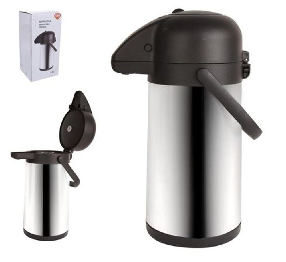 Levně termokonvice 2,2l pumpovací, NR/plast
