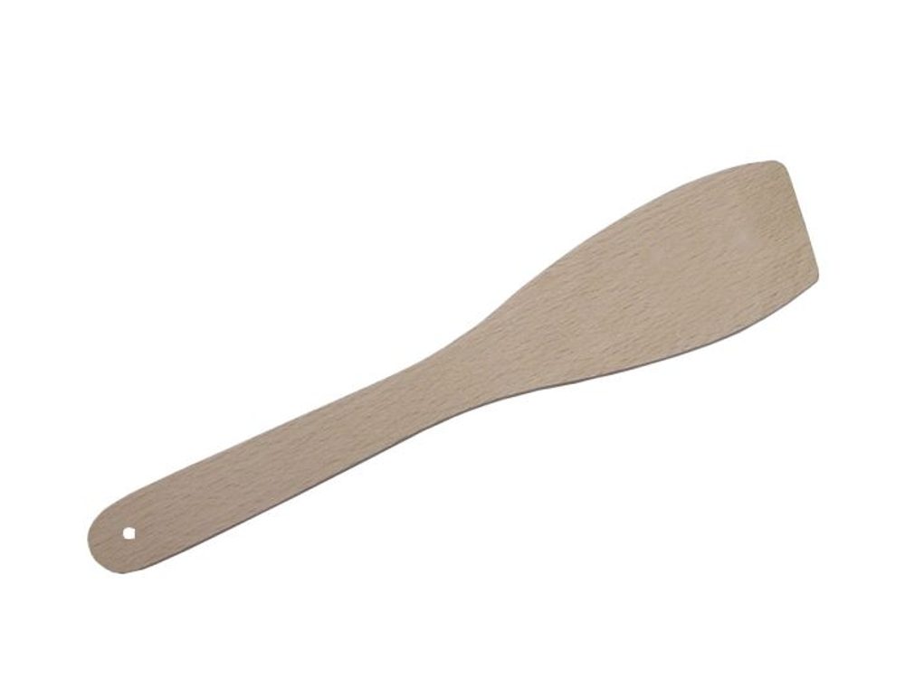 Levně obracečka 28cm,dřevo rovná s otvorem