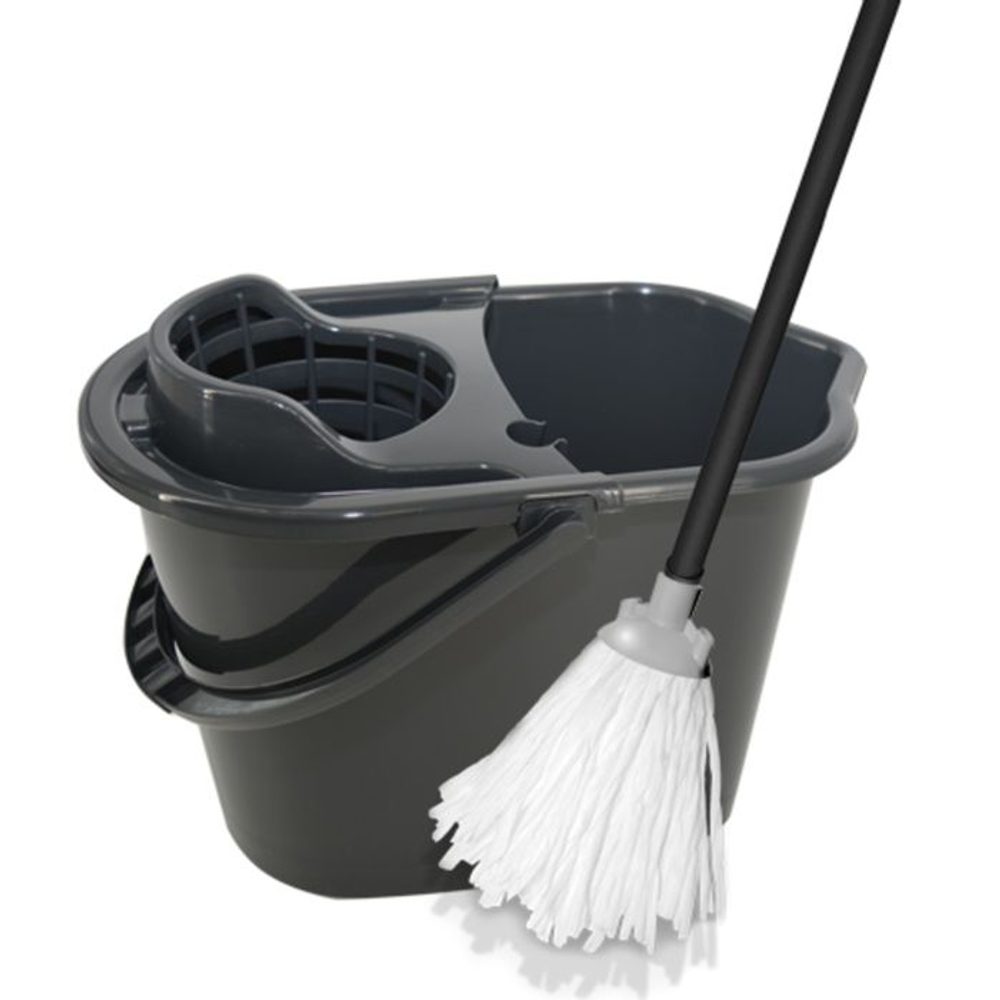 Levně mop 10l YORK kompletní, 35x115x25cm, obdél.,plast,hrubý závit