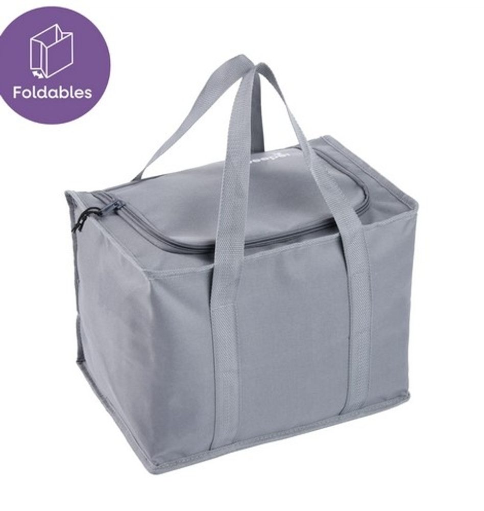Levně taška chlad. 15l, JOHANNA M, 31,5x22x22cm, graf.šedá, textil
