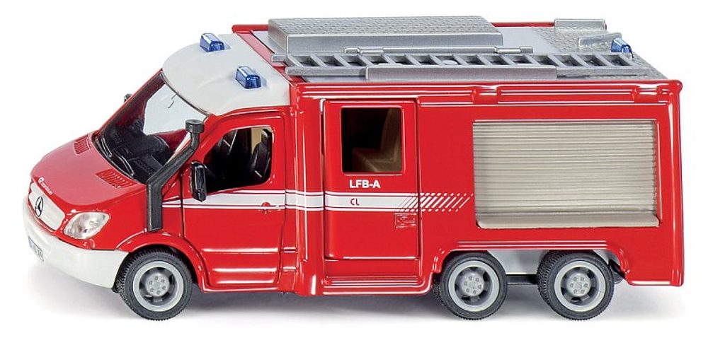 Levně SIKU Super - Mercedes-Benz Sprinter požární auto s žebříkem 1:50