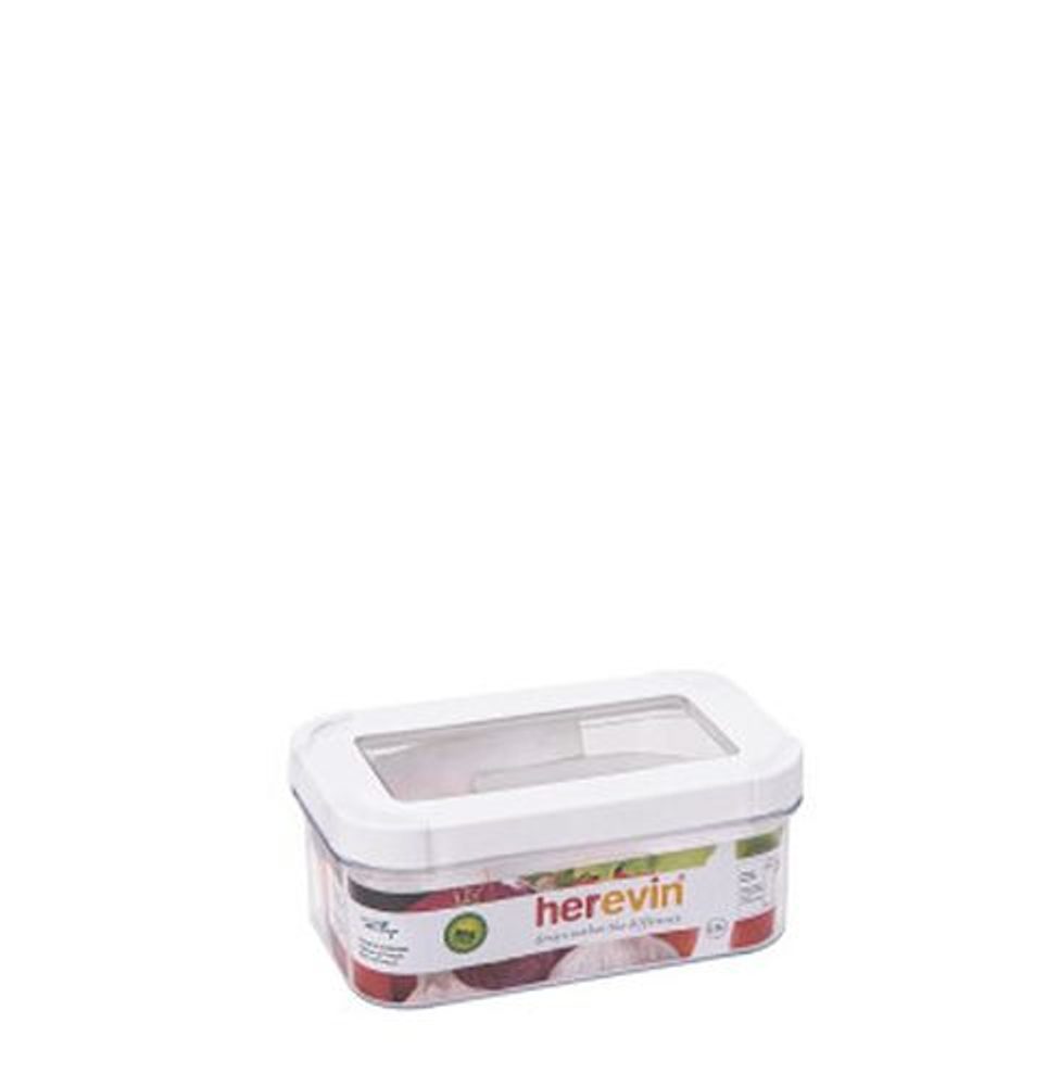 Levně dóza 0,60l, 15,5 x9,4x6,3cm, transp., plast