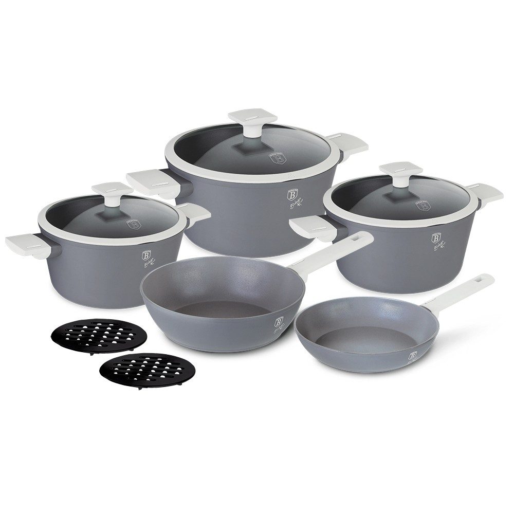 Levně BERLINGERHAUS Sada nádobí s titanovým nepřilnavým povrchem 10 ks Aspen Collection BH-7061