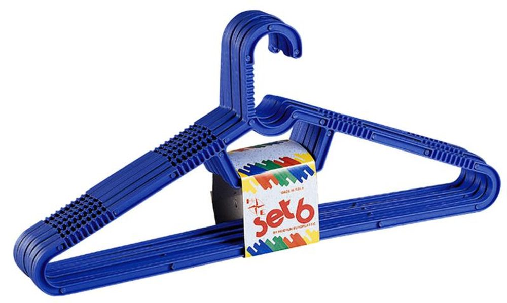 heidrun RAMÍNKO NA ŠATY A KALHOTY PLAST, 6KS, 43X19,5CM