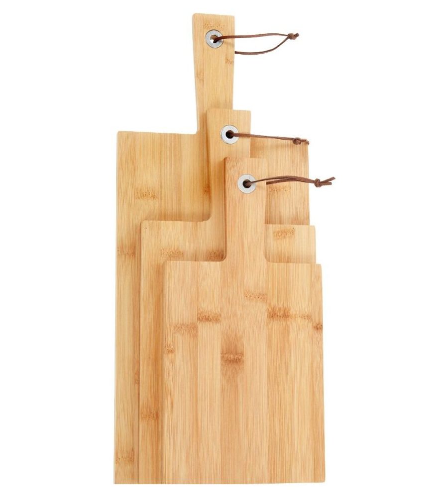 Levně EXCELLENT HOUSEWARE Sada dřevěných prkének na krájení i servírování 3 ks KO-170490560