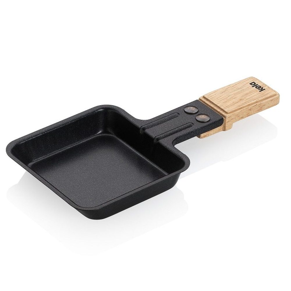 Levně KELA Raclette pánev BEDRETTO ocelová s nepřilnavým povrchem 18x8,5x2 cm KL-66516