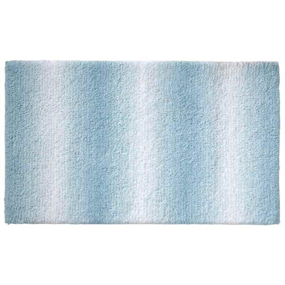 Levně KELA Koupelnová předložka Ombre 80x50 cm polyester modrá KL-23569