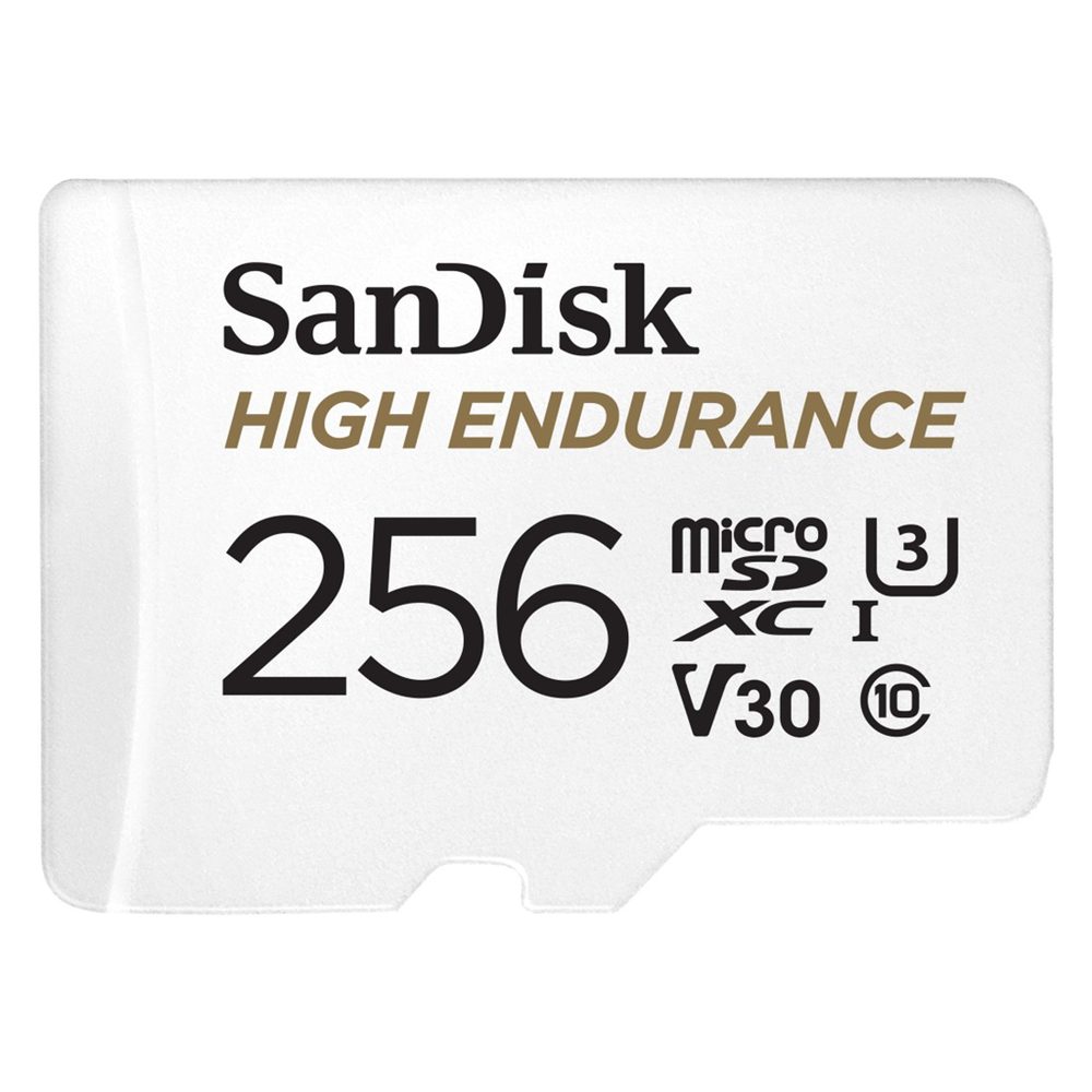 Levně SanDisk microSDHC High Endurance Video 256 GB C 10 U3 V30, adaptér