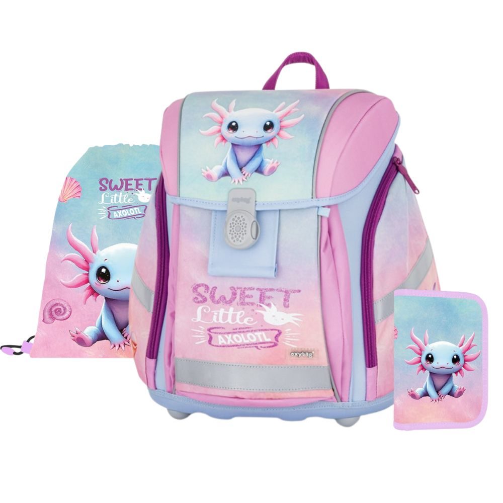 Levně Školní set 3ks PREMIUM LIGHT Axolotl