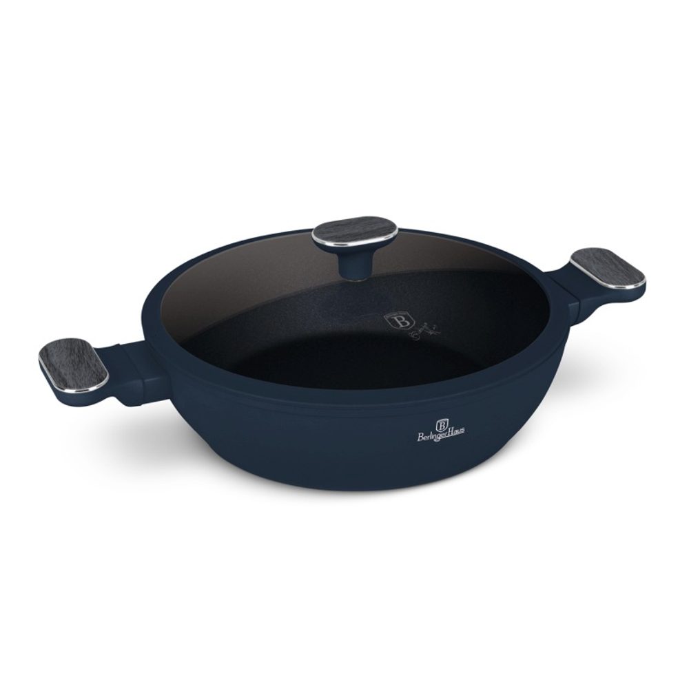 Levně BERLINGERHAUS Pánev s poklicí a titanovým povrchem 28 cm Deep Sea Collection BH-8375