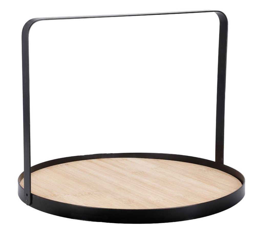 Levně EXCELLENT HOUSEWARE Podnos servírovací s kovovou rukojetí 35 cm KO-278000600