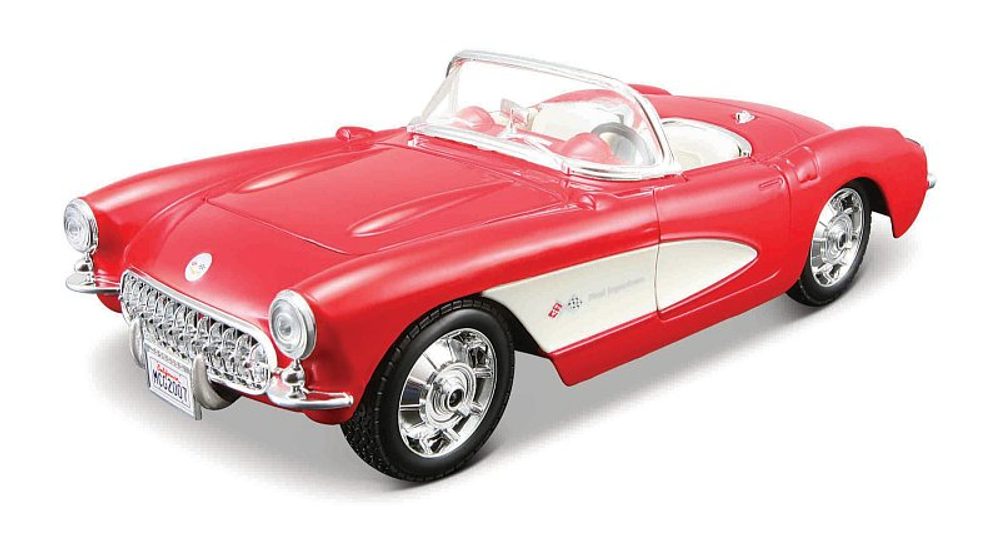 Levně Maisto - MODEL KITS, ASSEMBLY LINE, 1957 Corvette, 1:24