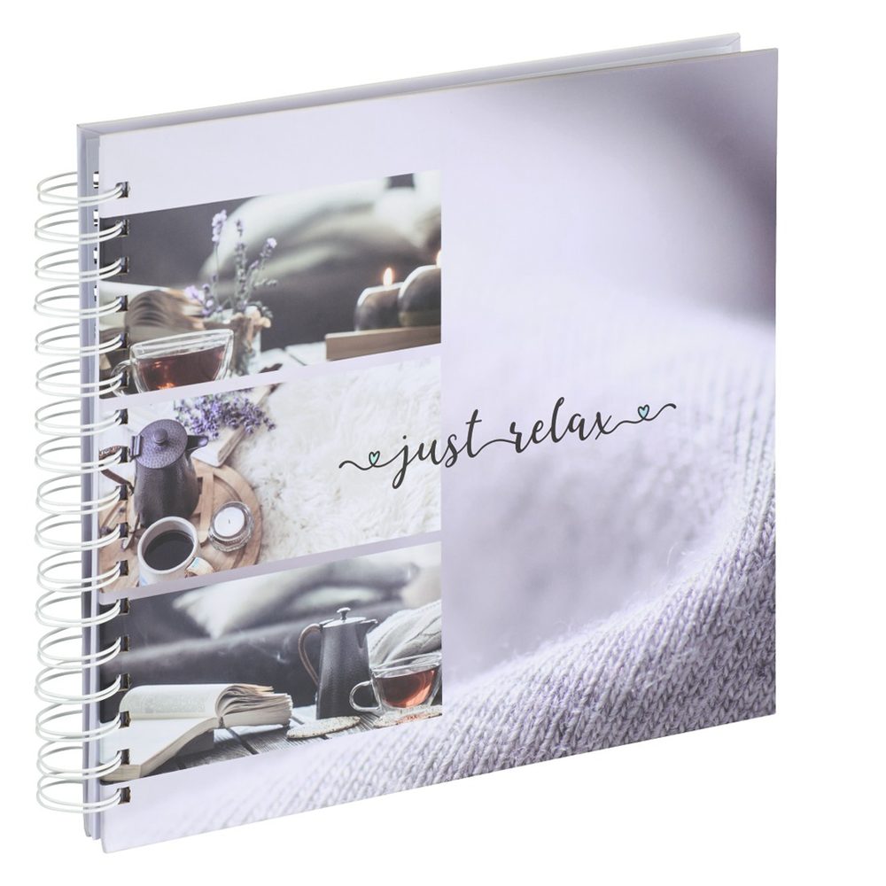Levně Hama album klasické spirálové RELAX - Just Relax 28x24 cm, 50 stran, bílé listy