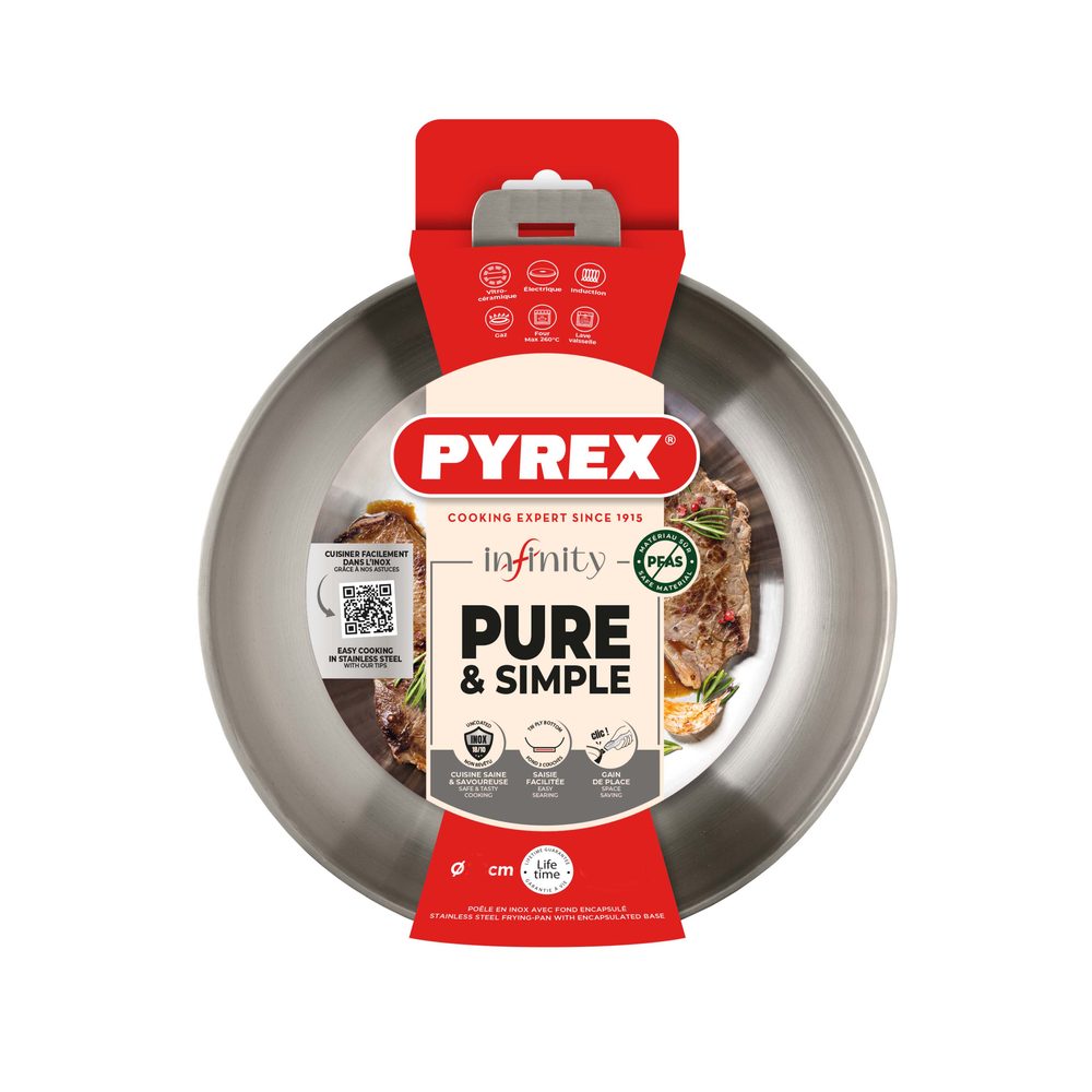 Pyrex PÁNEV INFINITY 24CM PYREX NEREZ ODNÍMAT.RUKOJET