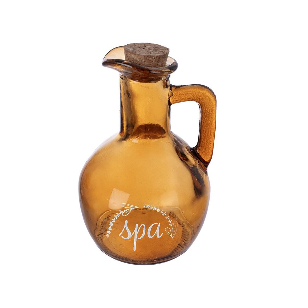 Orion Lahvička hnědé sklo/korek zátka SPA 180 ml
