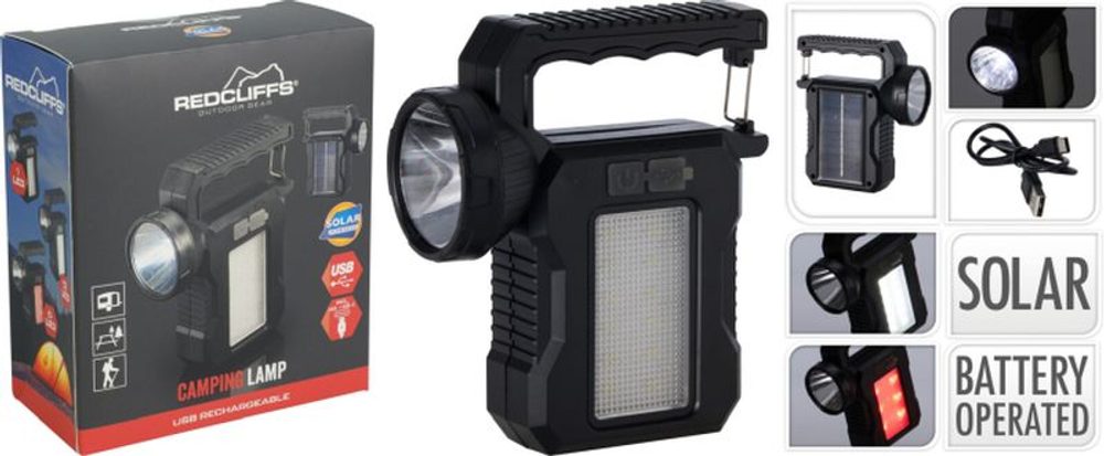 Levně svítilna CAMP, USB nabíjení, SOLAR, LED
