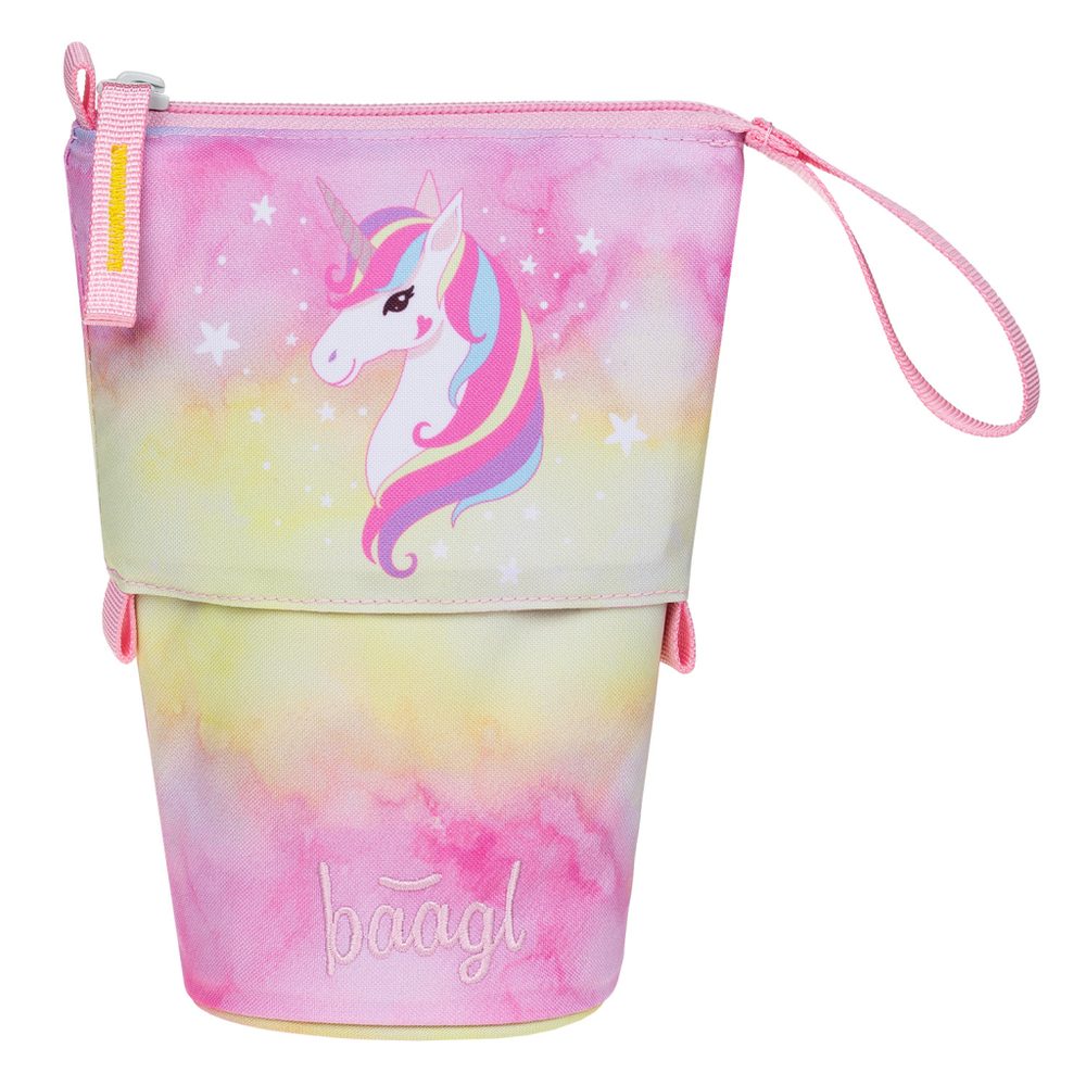 Levně BAAGL Školní penál Pastelkovník Rainbow Unicorn GRS