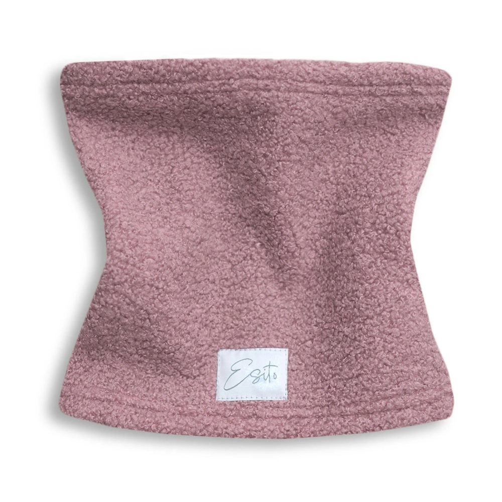 ESITO | Zimní nákrčník Teddy fleece double Cyclamen pink - růžová / 44 - 44 růžová