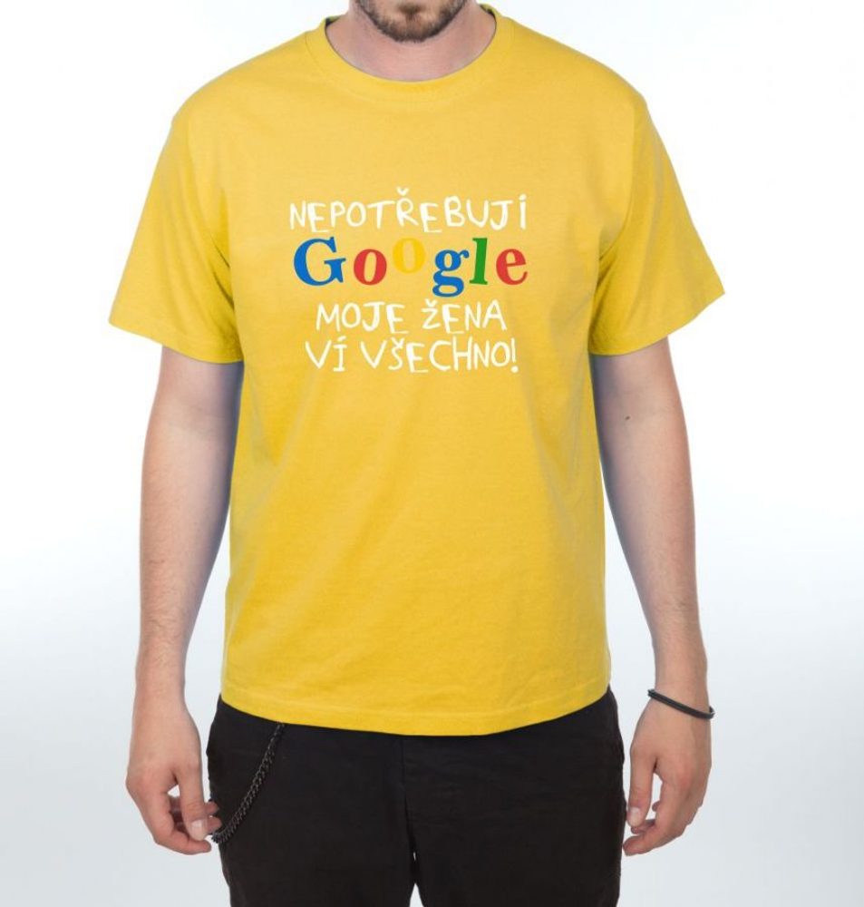 Tričko - Google - L černá (obrázek 13)