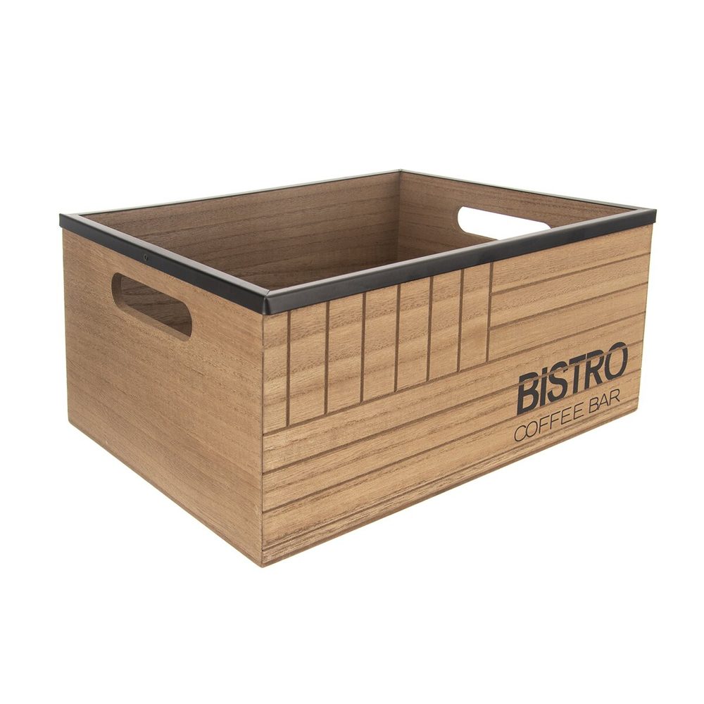 Levně Dekorativní bedýnka Bistro 29,5x22x13,5 cm
