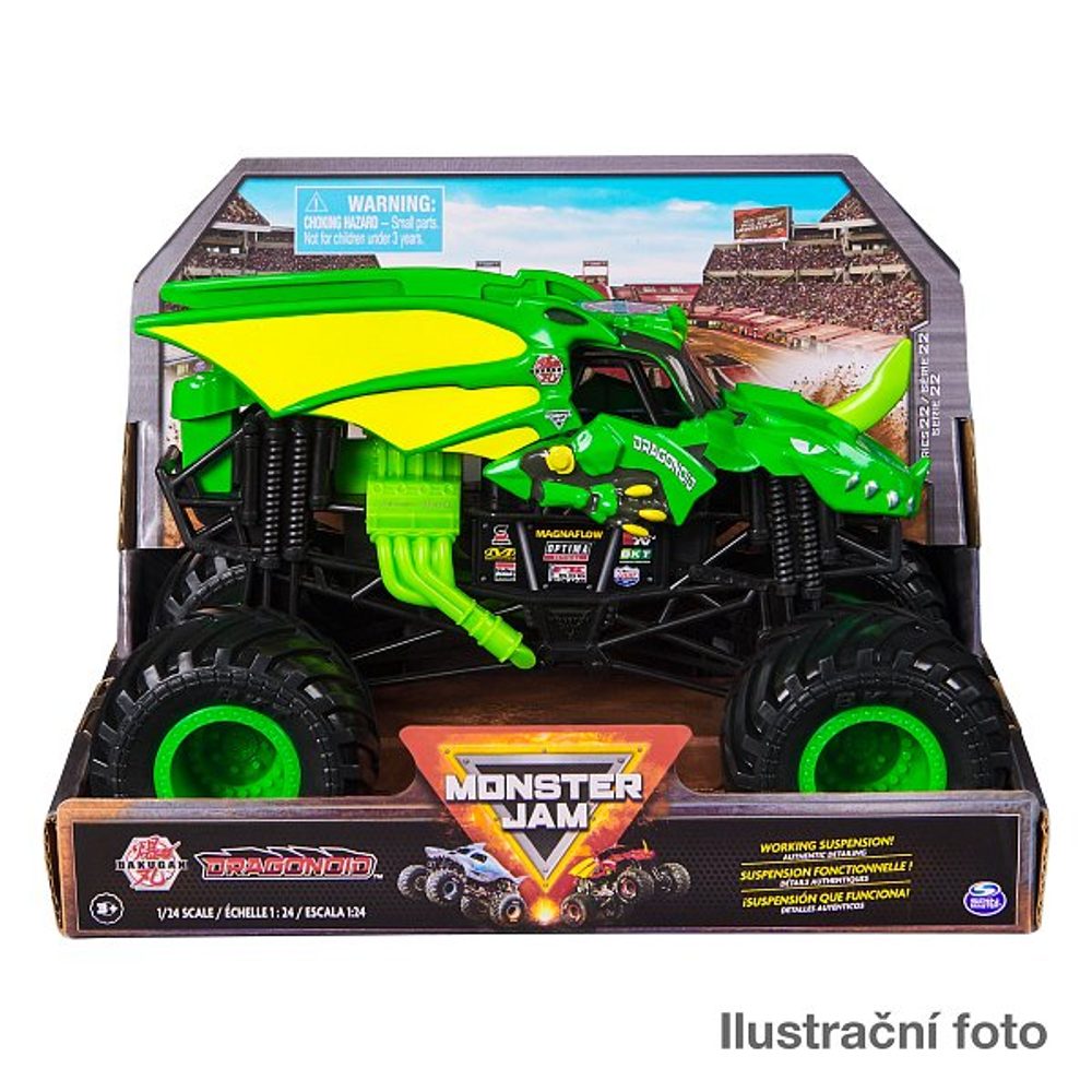Levně SpinMaster MONSTER JAM - sběratelský kovový model Monster Truck, Grave Digger, assort, 1:24