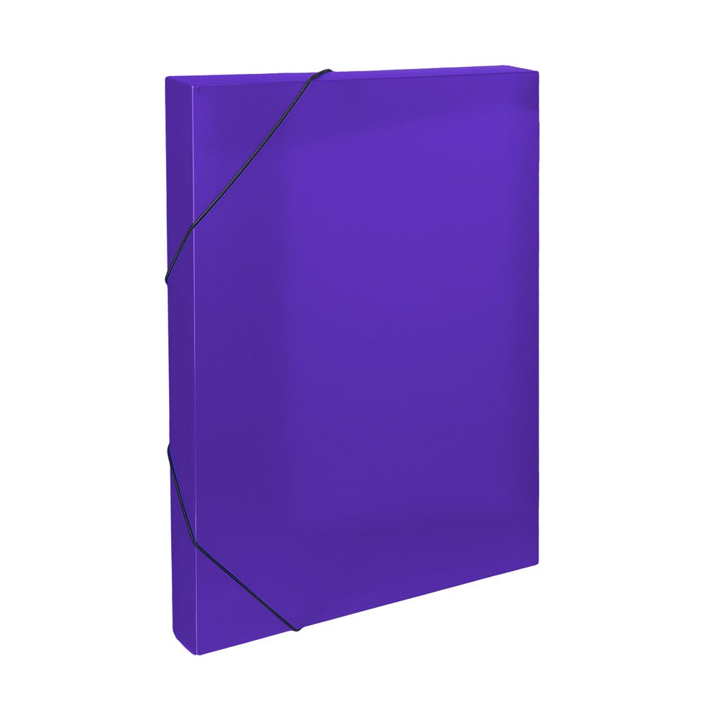 Levně Karton P+P Krabice PP s gumou A4 Opaline fialová 2-558
