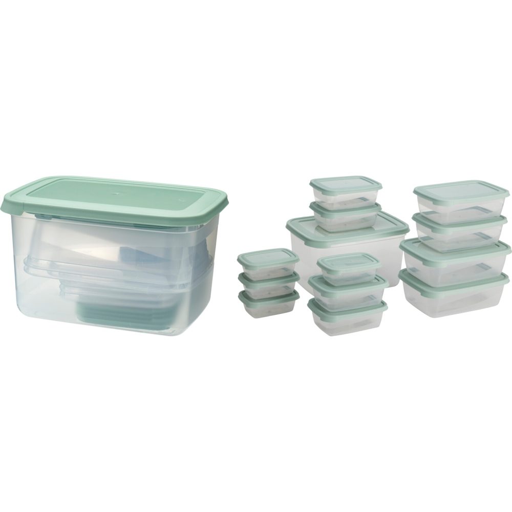 EXCELLENT HOUSEWARE Box na potraviny sada 13 ks zelená KO-024002110