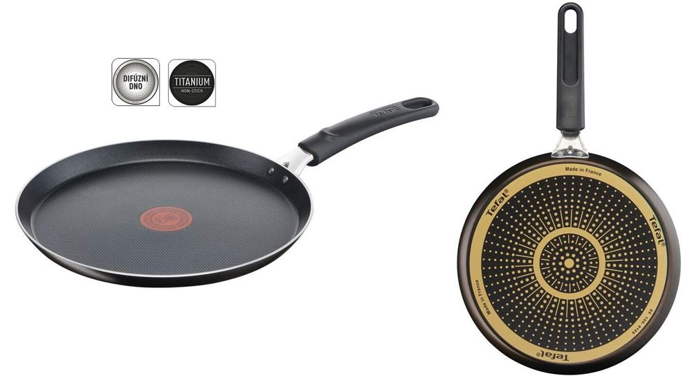 Levně pánev d25cm palač. SIMPLE COOK, titan, černá, TEFAL